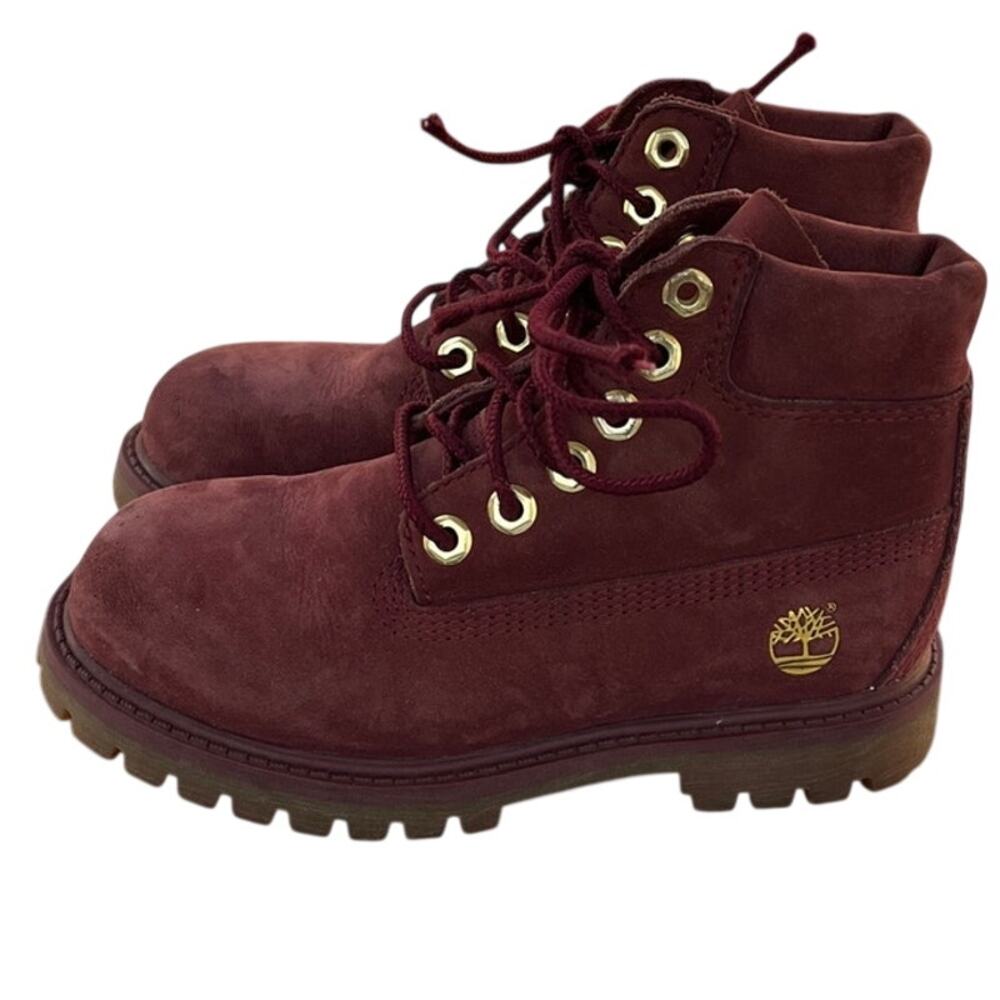 Timberland A2730 Nubuck Leather Gorpcore Waterproof Hiking Boot SZ 11 Red